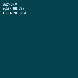 #07424F - Evening Sea Color Image